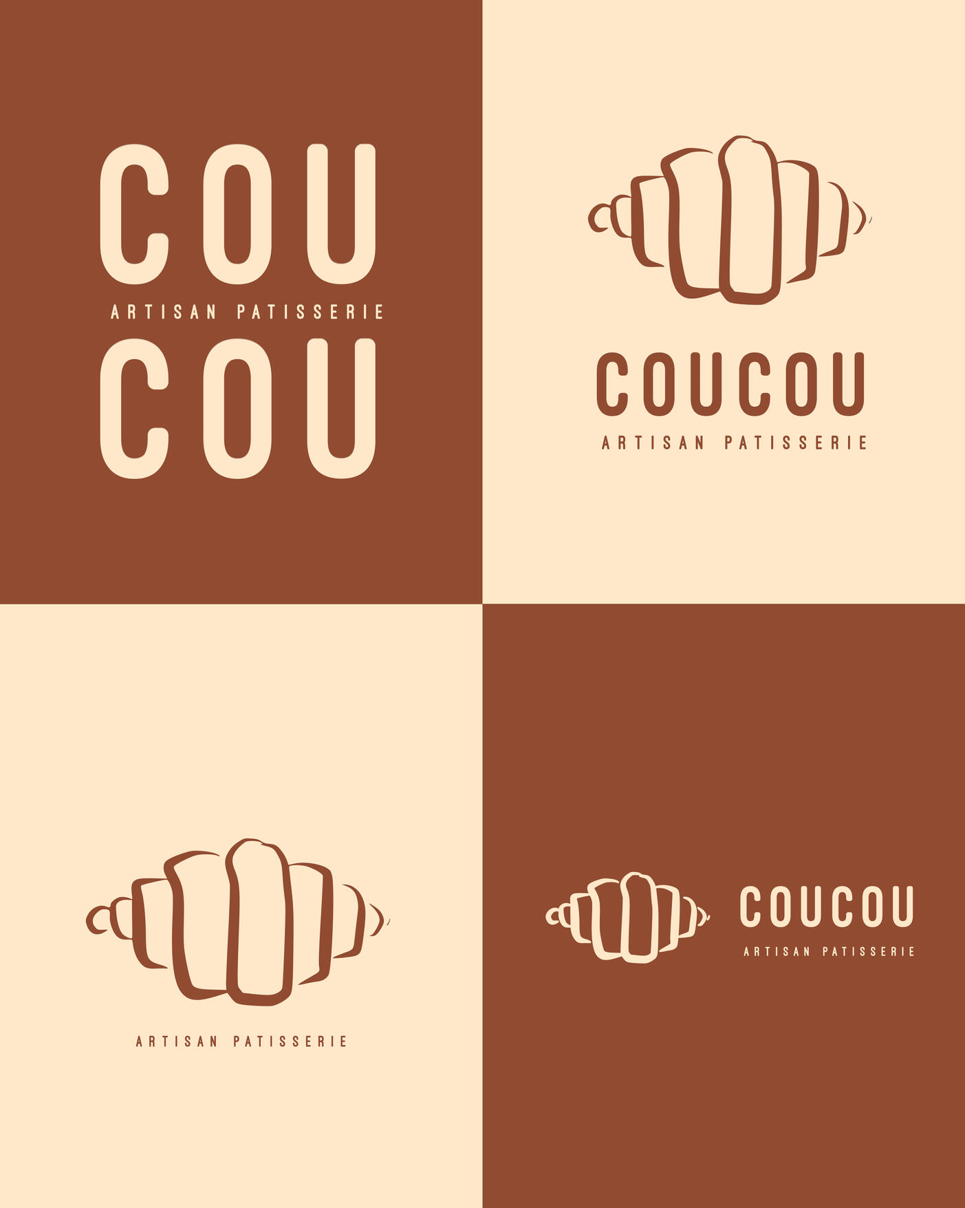 Coucou patisserie - Logo Variations