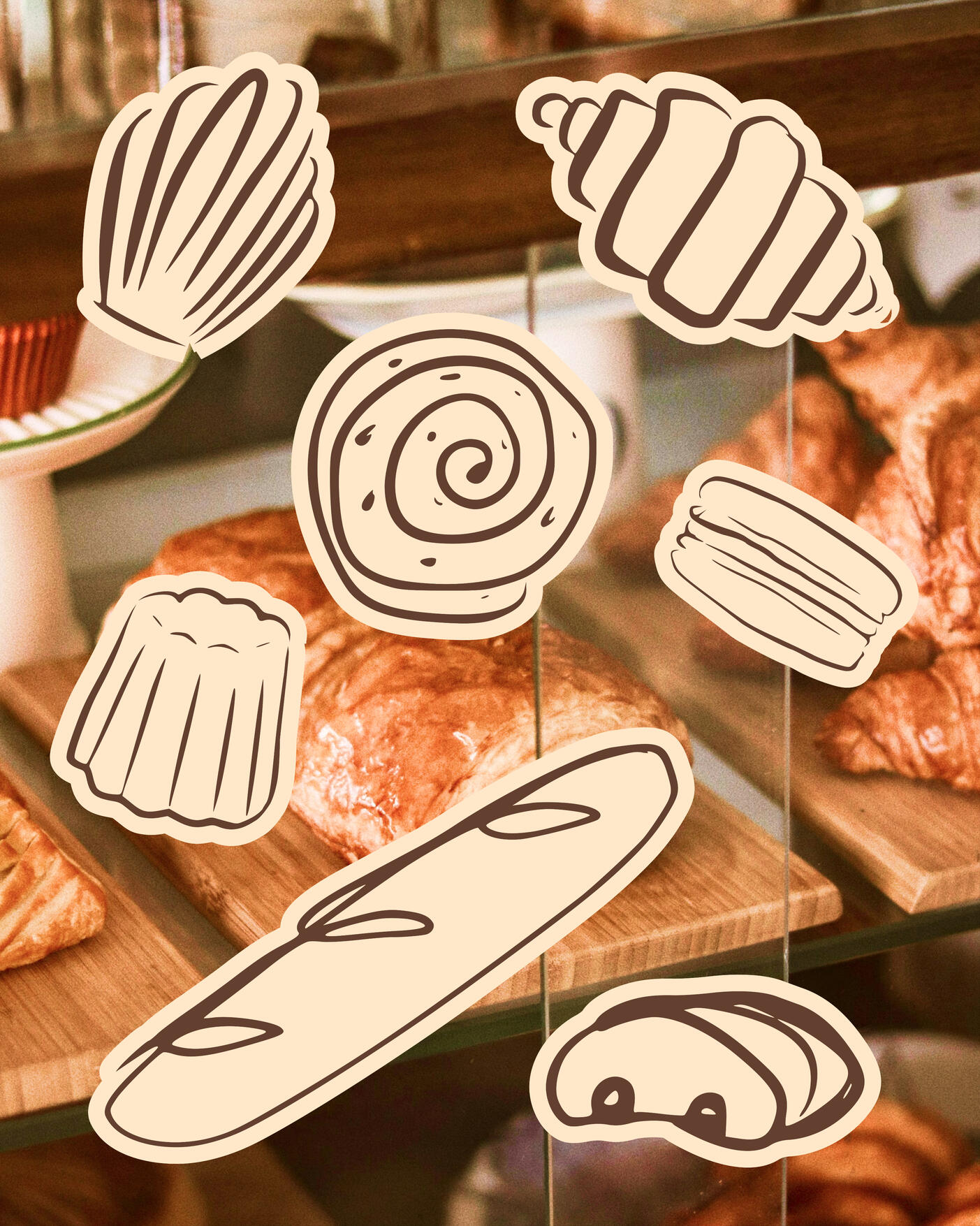 Coucou patisserie - Spot illustrations