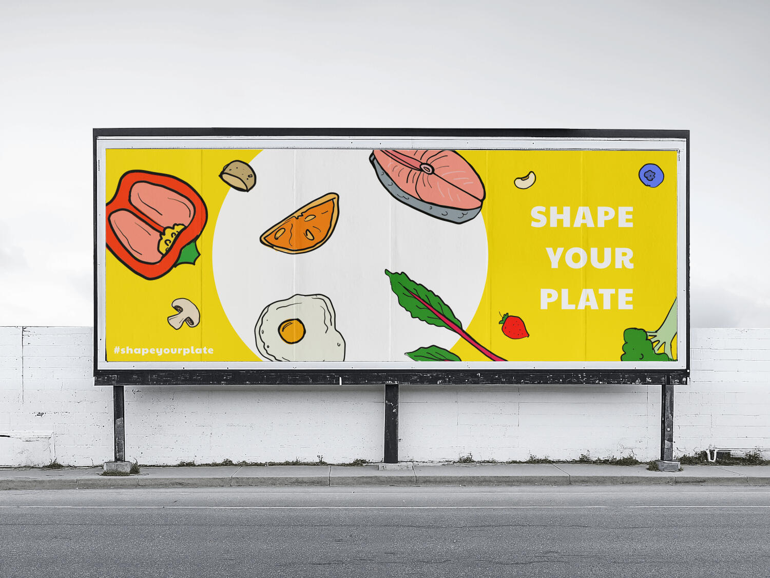Shape Your Plate Campaign - Billboard